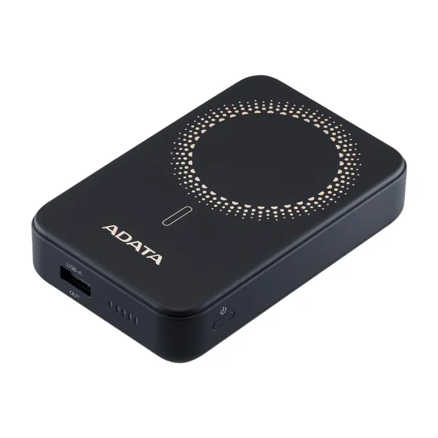 【ADATA 威剛】R100 Magnetic 10000mAh 磁吸式 PD/QC 20W高效快充行動電源(黑)