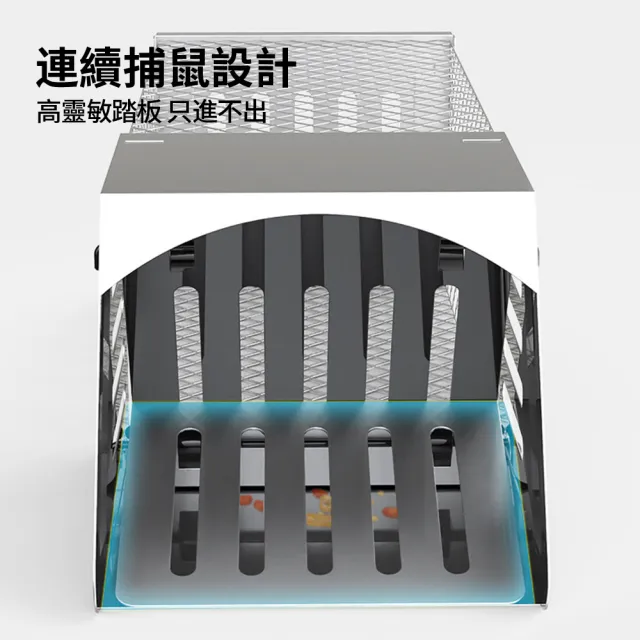 【zLife】全自動超強連續捕鼠籠 大洞口陷阱誘捕抓捉老鼠 踏板式捕鼠器 滅鼠神器/老鼠籠/捕鼠/驅鼠/撲鼠器