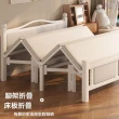 【歐德沐】免安裝四折折疊床200*150*40cm 升級12承重腿 穩固靜音(折疊床 床架 簡易床 午睡床 預購15天)
