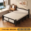 【歐德沐】免安裝四折折疊床200*150*40cm 升級12承重腿 穩固靜音(折疊床 床架 簡易床 午睡床 預購15天)