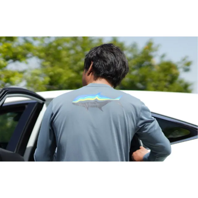 【SHIMANO】SH-010V 長袖釣魚印花T恤