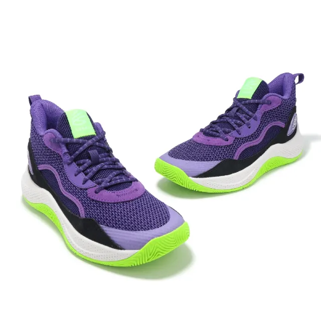 【UNDER ARMOUR】籃球鞋 Curry 3Z 24 SDE 男鞋 紫 綠 緩震 子系列 UA(3028191501)