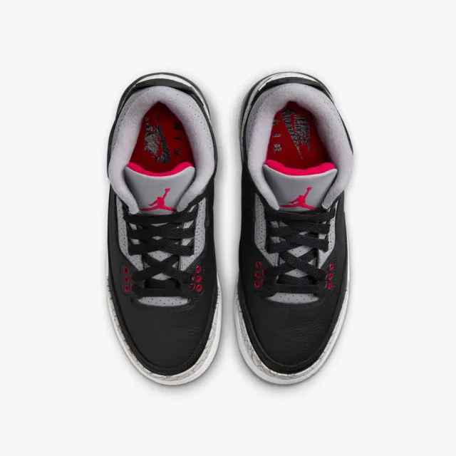 【NIKE 耐吉】休閒鞋 Air Jordan 3 OG Black Cement GS 黑水泥 老屁股 女鞋 大童 DM0967-010