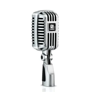 【CAROL 佳樂電子】專業舞台用復古造型動圈式麥克風 CLM-101(★復古金屬設計/高靈敏雙音頭)