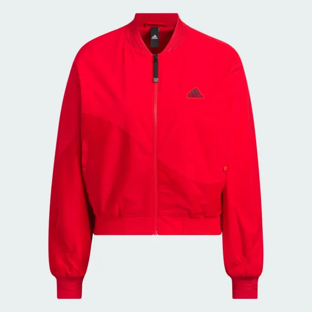 【adidas 愛迪達】運動服 休閒外套 女外套 BOMBER JKT(IM8873)