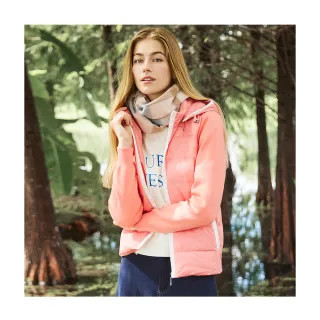 【en-suey 銀穗】羽絨拼接針織活動連帽外套-女