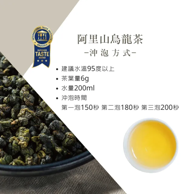 【iTQi 定迎】阿里山手採烏龍茶-極品典藏雙入組(含提袋)