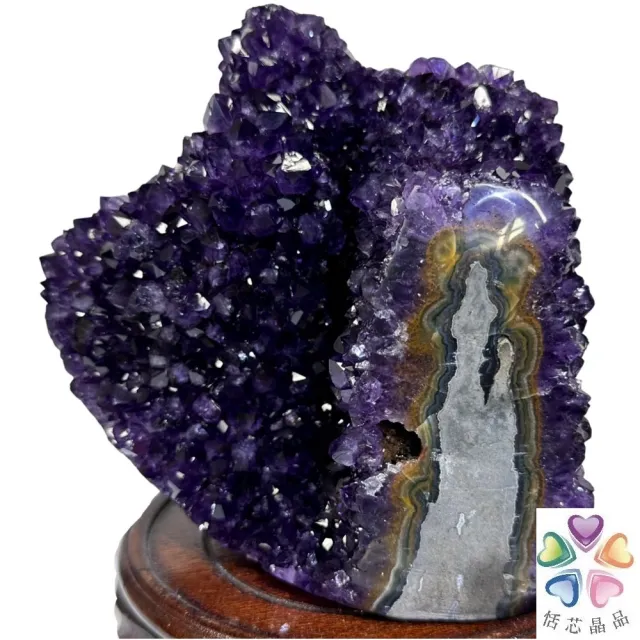 【恬芯晶品】M3頂級烏拉圭帝王紫水晶開運招財(辦公室消磁淨化風水財運財位招貴人紫晶鎮禮物補財庫)