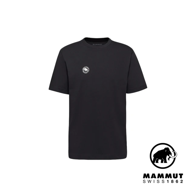 Mammut 長毛象 Mammut Base T-Shirt Men Guarantee 1974 有機棉休閒短袖T恤 男款 黑色 #1017-07200