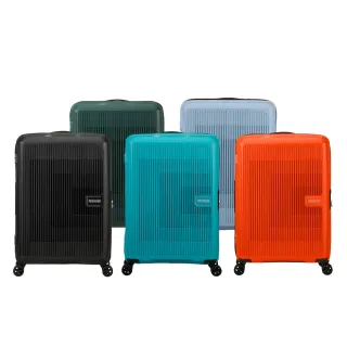 【AMERICAN TOURISTER 美國旅行者】24吋 AEROSTEP 立體漸層可擴充大容量輕量PP行李箱/旅行箱(多色可選)