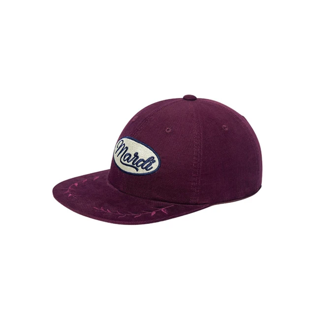 MARDI MERCREDI 復古休閒棒球帽 酒紅色 LOGO 作舊 可調式 CORDUROY CAP MARDI VINTAGE LOGO