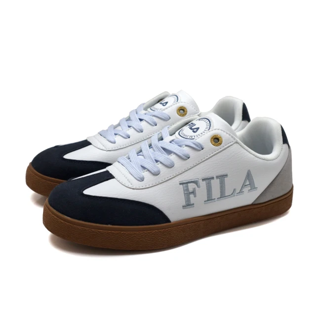 FILA FILA Emblem 復古德訓鞋 板鞋 男款 白灰/藍 1-C942Y-133 no397