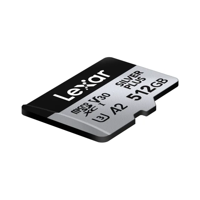 【Lexar 雷克沙】Silver Plus x MicroSDXC UHS-I A2 512G記憶卡(U3)