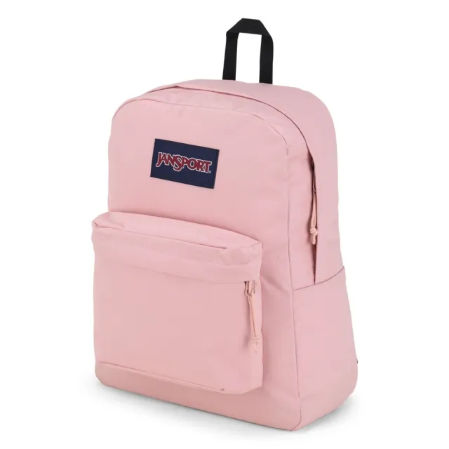 【JANSPORT】雙11 SUPERBREAK PLUS 經典後背包 玫瑰粉(JS0A4QUE7N8)