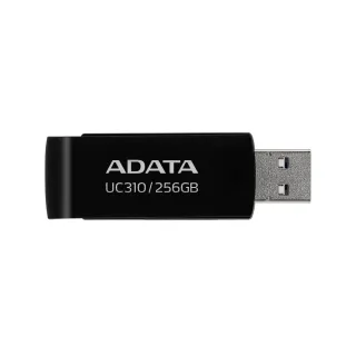 【ADATA 威剛】UC310  256GB USB3.2旋轉隨身碟(黑/白)