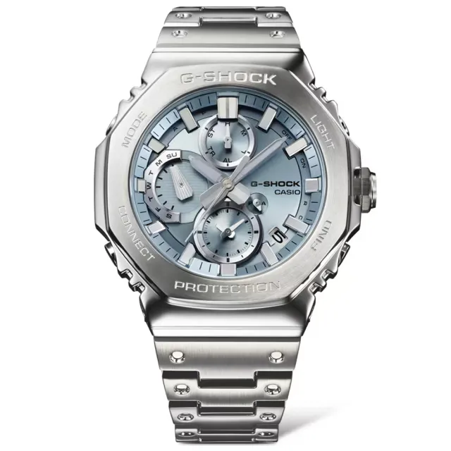 【CASIO 卡西歐】G-SHOCK 全金屬 八角形錶殼 計時腕錶 錶 週年慶 雙11(GMC-B2100AD-2A)