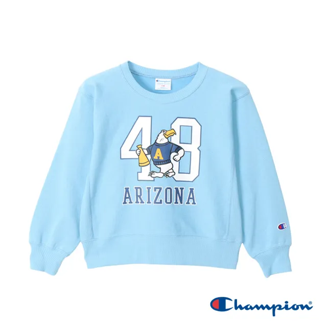 【Champion】官方直營-經典款Arizona老鷹校園大學T上衣-男女童裝(3色)