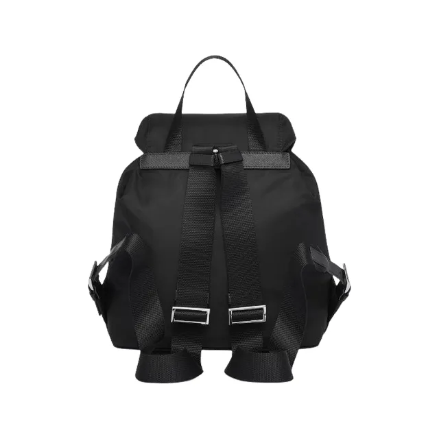 【PRADA 普拉達】1BZ677 黑 三角牌 小型(經典Saffiano後背包)『entrupy安心購』