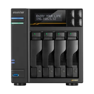 【ASUSTOR 華芸】AS6804T高效能專業儲存4Bay NAS網路儲存伺服器