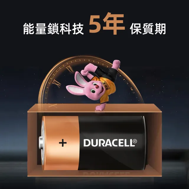 【DURACELL】金頂 鹼性電池-1號電池D(2入裝)
