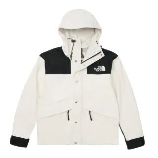 【The North Face 官方旗艦】經典ICON-北面男款米白色FUTURELIGHT防水透氣衝鋒衣｜8AKJROU