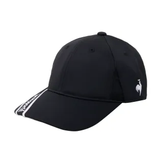 【LE COQ SPORTIF 公雞】高爾夫系列 男款黑色基本款設計LOGO高爾夫球帽QGU0J101