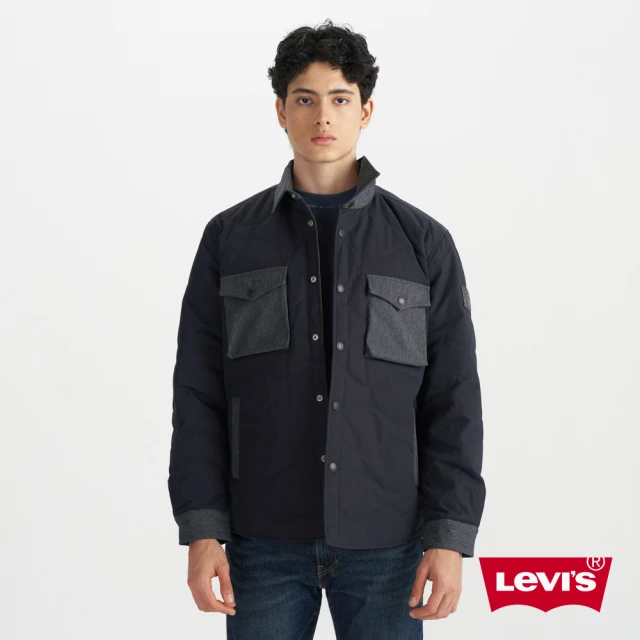 LEVIS 官方旗艦 男款 鴨鵝絨外套 襯衫外套 羽絨外套 人氣新品 002Q1-0001