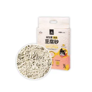 【汪喵星球】益生菌消臭豆腐砂（條型）2.7kg（7L）-6入組(根除臭源豆腐砂)