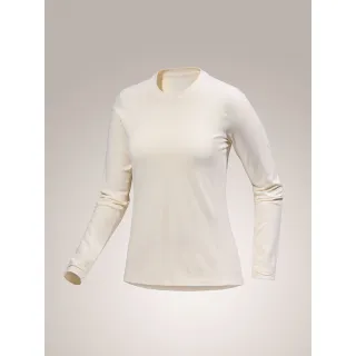 【Arcteryx 始祖鳥官方直營】女 Taema Thermal 長袖圓領衫(絹絲雜白)