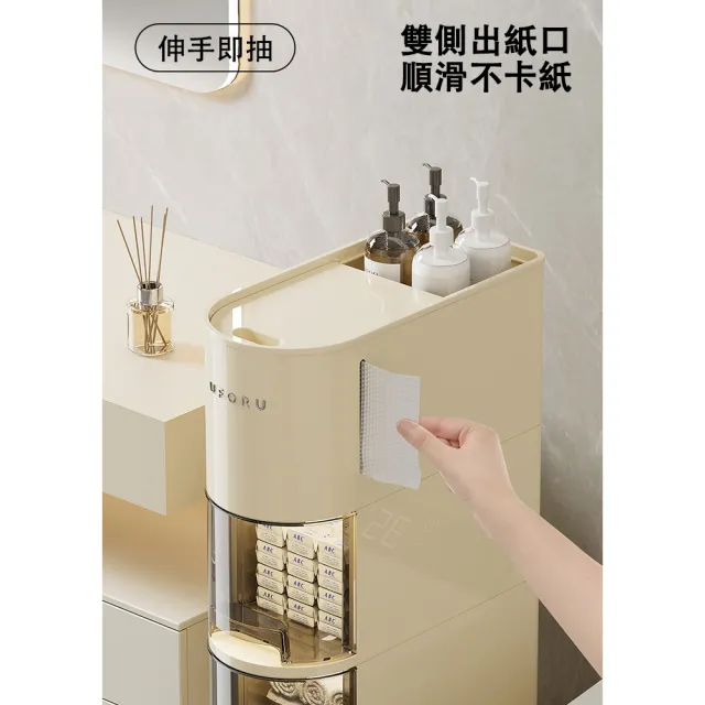 【大城小居】免安裝夾縫收納櫃 19cm寬(抽屜式收納櫃 浴室空間收納 防潮)