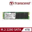 【Transcend 創見】MTS830S 4TB M.2 2280 SATA Ⅲ SSD固態硬碟(TS4TMTS830S 新舊包裝隨機出貨)