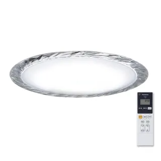 【Panasonic 國際牌】日本製6-8坪LED調光調色遙控吸頂燈(LGC61112A09晶瑩)