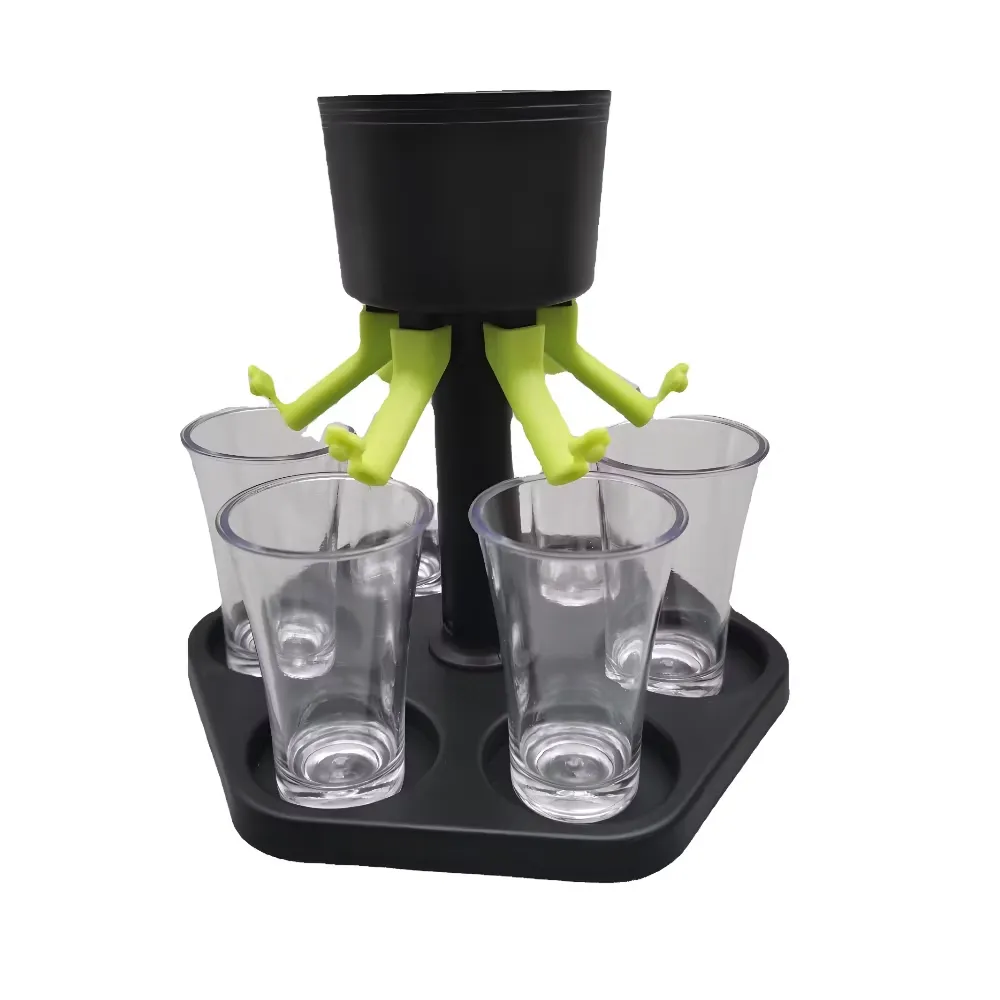 盃 盃台 酒器 公平分酒】派對分酒器附六杯子(shot 杯酒杯架聚會聚餐遊戲倒酒神器