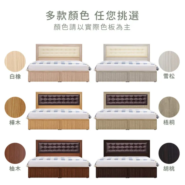 【ASSARI】雙人5尺精緻皮革二件式房間組_床頭片+3分床底