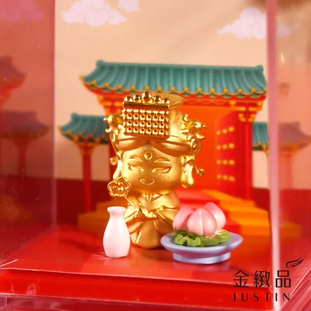 【金緻品】黃金擺件 平安如意媽祖 2.66錢(純金擺飾 非鍍金 神明 媽祖婆 信仰 粉紅超跑 媽祖繞境)