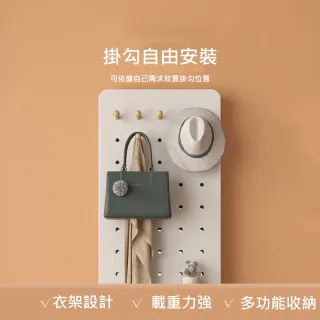 【Easy buy 居家生活】多功能隱藏式洞洞板穿衣鏡(商品須打孔安裝 40公分寬 穿衣鏡 鏡子)