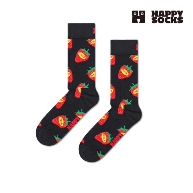 Happy Socks Food&Drinks系列-清新草莓(時尚款/穿搭款)