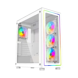 【技嘉平台】R5六核GeForce RTX 3050{獨角兔J16C}電競電腦(R5 9600X/B650/32G D5/1TB/WIFI)
