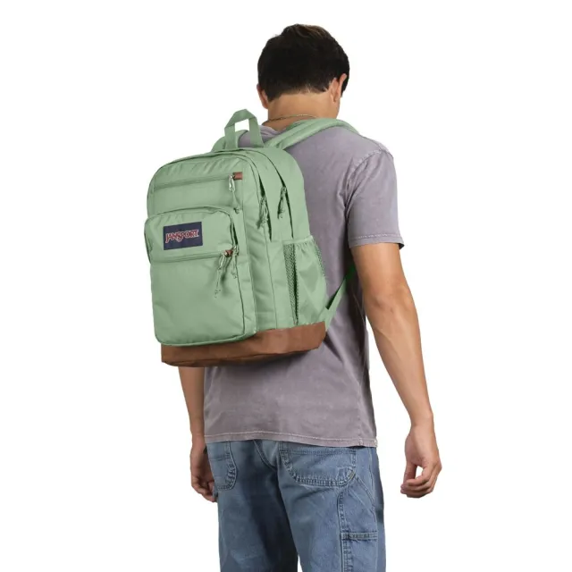 【JANSPORT】雙11 COOL STUDENT 經典大背包 淺霧綠(JS0A2SDD96D)