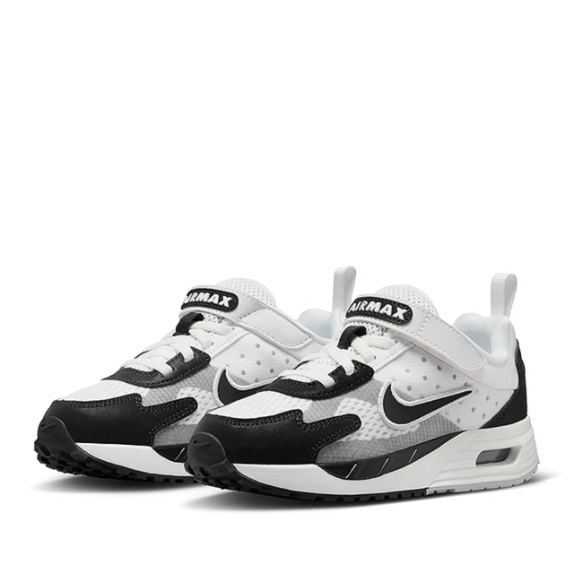 NIKE 耐吉 Air Max Solo 中童 黑灰銀 魔鬼氈 皮革 緩衝 透氣 網布 運動 休閒鞋(FZ0944-101)