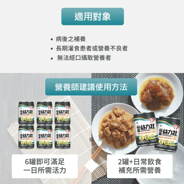 【益富】益力壯17 營養均衡完整配方-原味 250ml*24入*3箱(17%蛋白質、管灌適用)