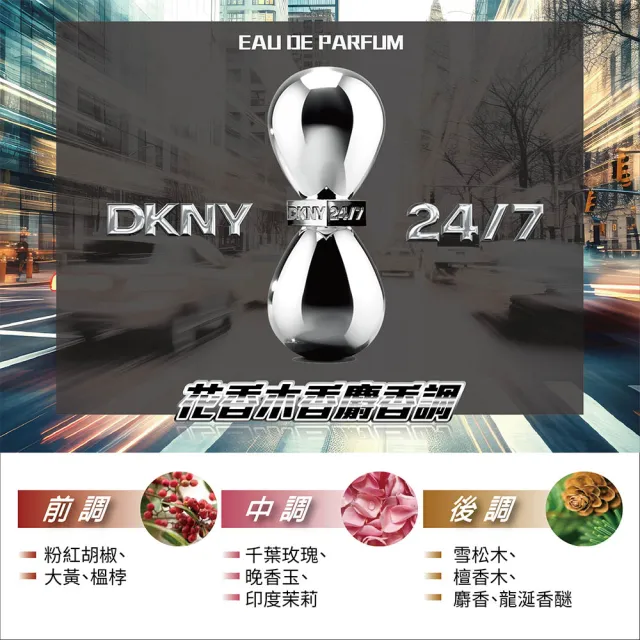 【DKNY】24/7 時光之鑰女性淡香精100ml(專櫃公司貨)