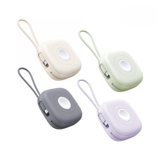 【aircolor】10000mAh 雲朵系磁吸無線快充行動電源(雙向快充 自帶雙線 apple watch適用)