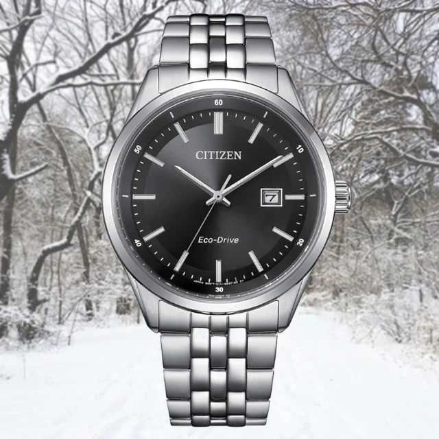 CITIZEN 星辰 GENTS 亞洲限定款 光動能 不鏽鋼紳士腕錶-黑41mm(BM7560-59E)