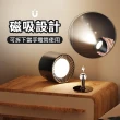 【Jo Go Wu】雙光源磁吸旋轉壁燈(買一送一/床頭燈/壁掛燈/展示燈/小夜燈/街燈/樓梯燈/樓梯燈)