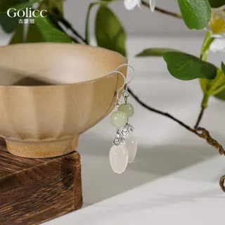 【Gulicc 古莉可】耳環 中式水滴流蘇 典雅墜式(雙11 生日 飾品 耳釘 耳飾 耳墜 禮物)