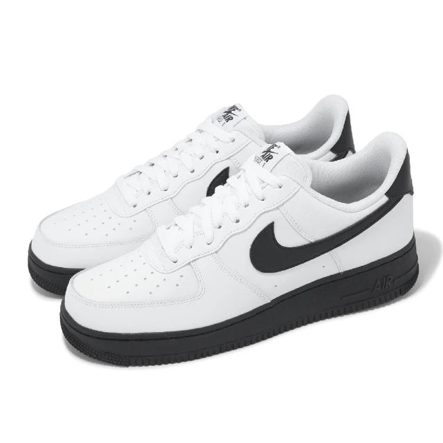 NIKE 耐吉 休閒鞋 Air Force 1 Low 男鞋 女鞋 白 黑 AF1 經典(CK7663-101)