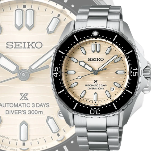 SEIKO 精工 Prospex三日鍊 多邊形 300米潛水 機械錶 雙12(6R55-00J0S/SPB481J1 聖誕禮物)