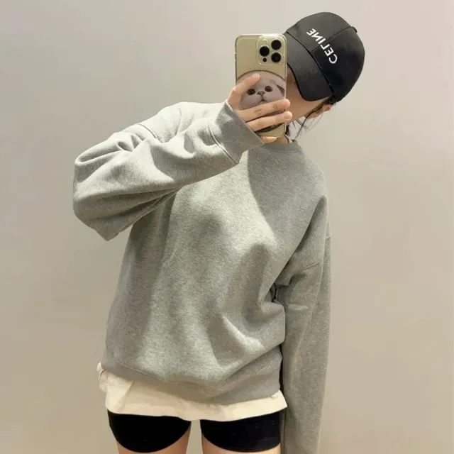 【SeasonsBikini】雙12限定 三件組多色無刷毛大學T 三件$1212(舒適好搭 多色可選)