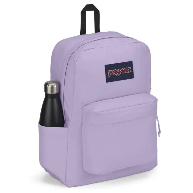 【JANSPORT】雙11 SUPERBREAK PLUS 經典款背包 柔和紫(JS0A4QUE5M9)